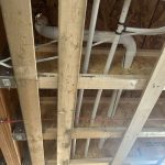 Mur ouvert pour installation aspirateur central à Laundière et ses alentours - Aspirateur St-Charles