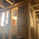 Mur ouvert pour installation aspirateur central dans la région de Lanaudière - Aspirateur St-Charles