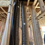 Tuyaux intérieur des murs - Installation aspirateur central - Aspirateurs St-Charles